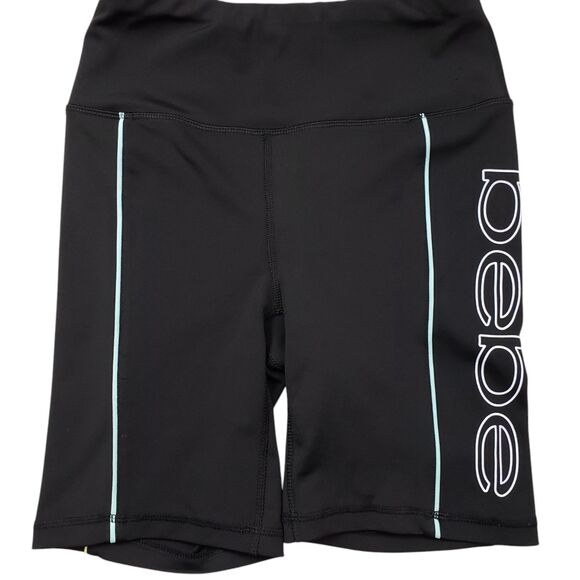 Bebe Sport Athletic Shorts Womens Small Black Bike - Picture 8 of 8